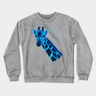 Blue giraffe Crewneck Sweatshirt